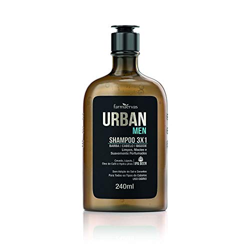 Shampoo Urban Men IPA 3X1, Urban, Incolor, 240 Ml