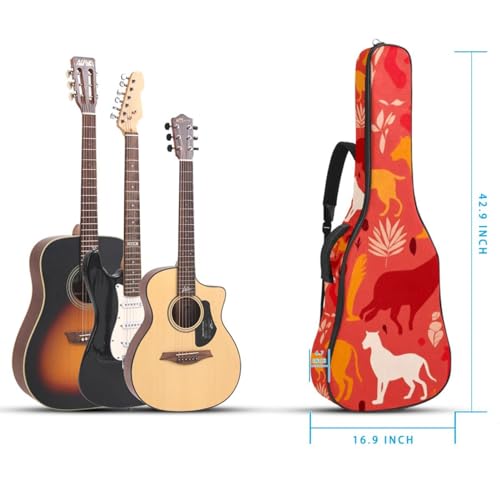 Housse guitare acoustique imperméable et matelassée à poches multiples - 5