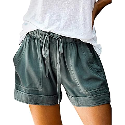Pantalones Cortos Mujer Verano Tallas Grandes Sueltos Pantalón Corto Cover