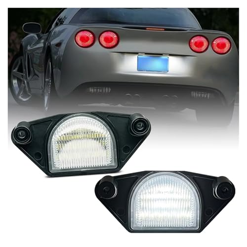 Luz Placa Matrícula Coche LED Blanca de 2 Unidades para Corvette C4 C5 C6 e Impala 2