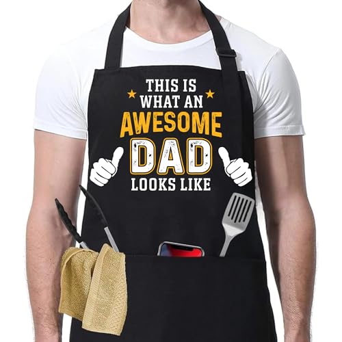 Wrappiness Funny Apron for Men, Dad, Husband - Awesome...