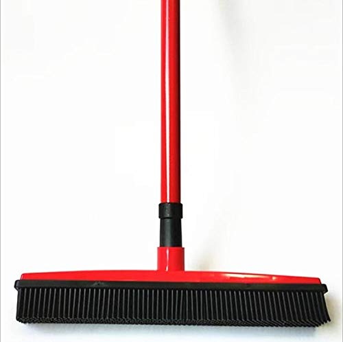Lilying Household appliances .2 PCS Pet Carpet Hair Removal Broom Scraping Dust-Free Hand-Washing Mop Rubber Floor Brush