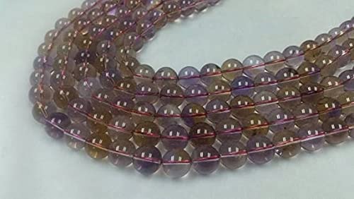 Ametrine Round Beads 12mm : finis les bijoux ternes avec ce fil de perles bicolores vibrantes
