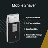 Wahl Mobile Shaver – Kabelloser Elektrorasierer mit Reiseetui – Flexible Scherfolie für eine besonders gründliche Rasur
