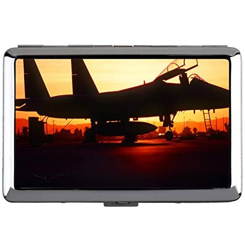 Zigarettenetui King Size, Fighter Jet F 15 Wartung Visitenkartenetui Aufbewahrungsbox