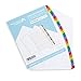 Blue Summit Supplies 31 Tab Binder Dividers for 3 Ring Binder, 3 Sets, Day of The Month Dividers with Multicolor Numbered Tabs, Includes Customizable Table of Contents Index