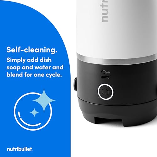 nutribullet Flip Portable Blender with Insulated Cup, White, NBPB50350AW - image 8