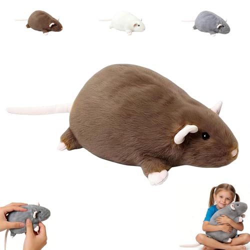 Genérico Peluche De Rata, Juguete De Rata Gorda Extra Gruesa, Peluche De Ratón Gris Regordete Súper Suave, Bonito Regalo De Cumpleaños para Niños, Adolescentes Y Adultos, Almohada (B,40 cm) Genérico Peluche De Rata, Juguete De Rata Gorda Extra Gruesa, Peluche De Ratón Gris Regordete Súper Suave, Bonito Regalo De Cumpleaños para Niños, Adolescentes Y Adultos, Almohada (B,40 cm)