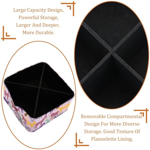 Boîte de rangement rectangulaire plastique avec compartiments pour maquillage et cosmétiques - 5