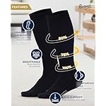 Pembrook Light Compression Socks for Men - 3 Pairs | 8-15 mmhg Compression Dress Socks for Men | Support Socks for Men - Image 4