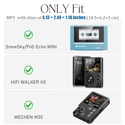 Image of Carrying Case for SnowSky /FiiO Echo MINI /HiFi Walker H2 / Surfans F20 / MECHEN M30 HiFi MP3 Music Player(Case Only) (Blue)