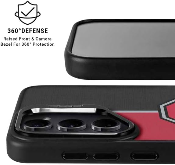 Skinit Kickstand Phone Case Compatible with Galaxy S24 Plus - Officially Licensed Ohio State University OSU Buckeyes Split Design