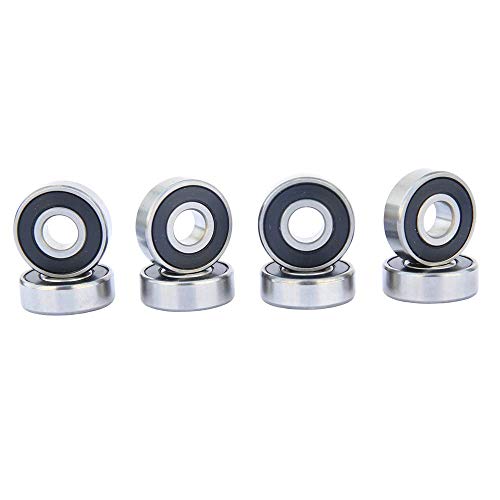 FREEDARE Skateboard Wheels with Bearings 52mm Street Wheels Skateboard Tricks (White,Set of 4)