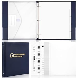 Home Organizer Binder 8.5″×1...