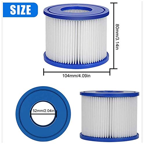 UVGS Filtro de piscina para Bestway Lay-Z-Spa 58323 Tipo VI para Coleman SaluSpa Miami, bomba de fil