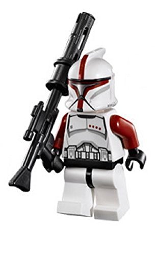 Lego Star Wars Minifigure Red Clone Trooper Captain from Republic Gunship (75021)
