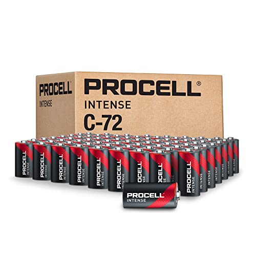 Procell Intense C Cell High-Performance Alkaline Batteries (72 Pack), 10-Year Shelf Life, Bulk Value Pack For High Power Professional Devices #TOP11