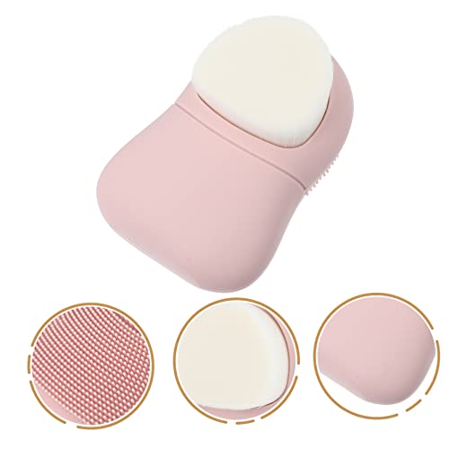 FOMIYES Escova De Rosto De Silicone Escova De Cravos Esfregão Dupla Face Purificador De Poros Faciai