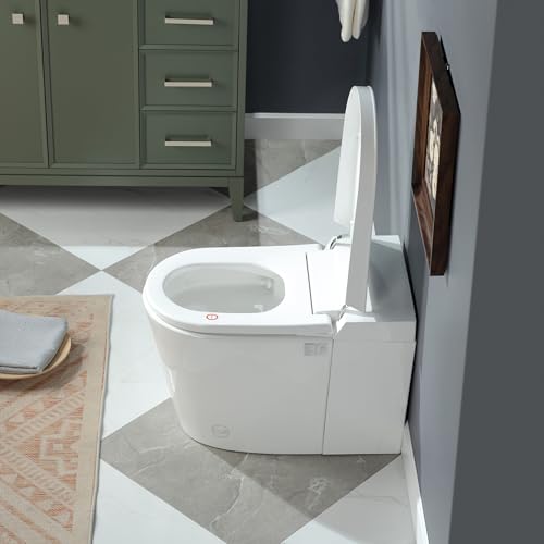 Image of WOODBRIDGE Smart Toilet, Auto Open /Close Lid, Foot Sensor, Auto Flush, Heated Seat, Easy Installation, without Bidet,CHT002