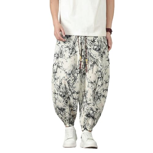 Pantalon de jogging léger homme coupe ample tendance chinoise