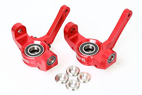 GTBracing RC Car 1/5 LOSI Desert Buggy DBXL,DBXL-E,MTXL Front Steering Hub Spindle Set Upgrade Parts (Red)