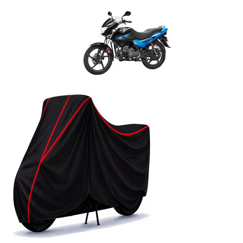 Image of Hero Glamour Fi Water Resistant Bike Cover for All Motorcycles & Rain | Heavy Duty Taffeta Fabric | UV Protection, Dustproof, Scratchproof | All Weather Two Wheeler Body Cover with Elastic Bottom