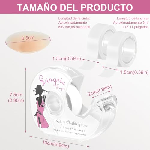 La mejor comparación de Cinta adhesiva para lencería para Mujer al mejor precio. 2 Imagen adicional