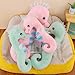 Uixxducc Seepferdchen Kuscheltier Plüschtier Stofftier, Weiches Kissen Geschenk für Kinder/Erwachsene (Grün, 50CM)