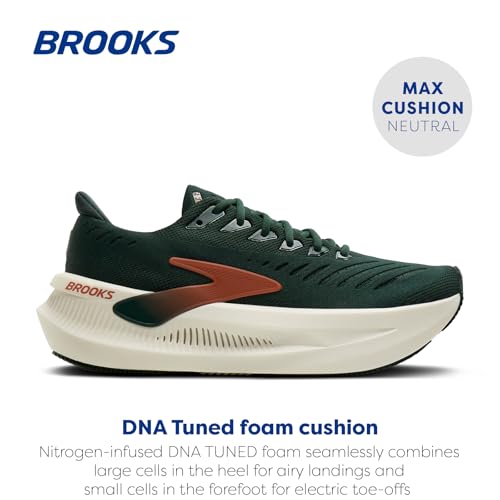Brooks Men’s Glycerin Max 2 Neutral Running & Walking Shoe - Dark Spruce/Bombay Brown/Clear - 12 Medium - image 2