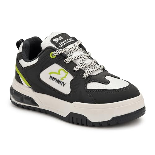 G&D Infinity Unisex Kids Shoes | Memory Foam with PVC Moulded Sole | Synthetic Upper Breathable, Lightweight | Comfortable & Durable Stylish Indoor & Outdoor | Sneaker Grey