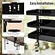 Klemmbares Schreibtisch Organizer Regal, Schreibtischregal Schwarz, 3 Stöckig Desk Shelf, Schreibtisch Aufsatzregal, Klemmbare Tischregal für Home Office Schule, 44 X 22 X 39cm