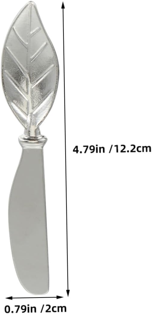 Leaf Butter Knife 4pcs Zinc Alloy Spreader for Cheese