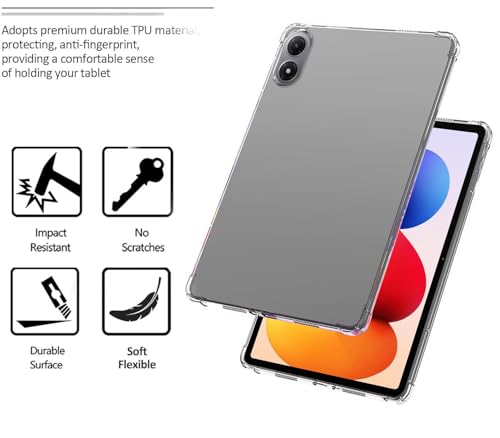 Image of TGK Clear Back Cover for REDMI Pad 2 Pro 5G 12.1 inch Tablet Case 2025 Transparent