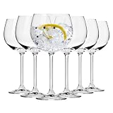 Krosno Gin And Tonic Glasses Set Of 6, 16.2 Oz, Venezia Collection