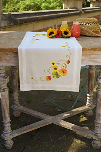 Vervaco Embroidery Kit: Runner: Sunflowers, N\A, 40 x 100cm