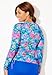 Swimsuits For All Women's Side-Tie Swim Tee Rash Guard with Built-in Bra - 22, Bright Watercolor Floral (Plus