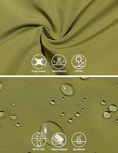 Image of Little Donkey Andy Men's Lightweight Breathable Windbreaker Golf Jacket UPF50+ Windproof Outdoor Running Coat