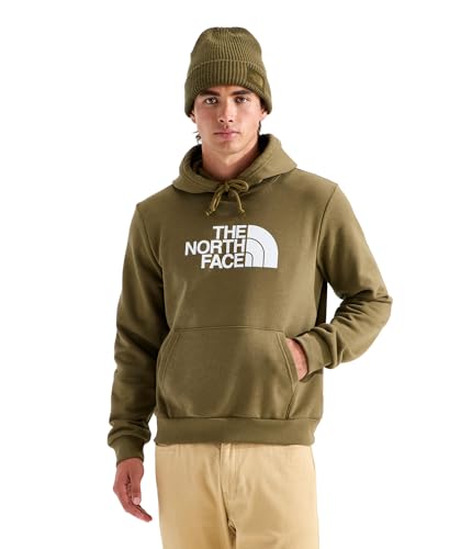 The North Face Men's Evolution Half Dome Hoodie - Adventure Ready Hood with Adjustable Drawcord, Kangaroo Hand Pocket, Caraway Seed, X-Large