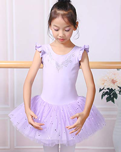 BAOHULU Ballet Leotards for Girls Full Skirted Dance Tutu Dress Party Costumes