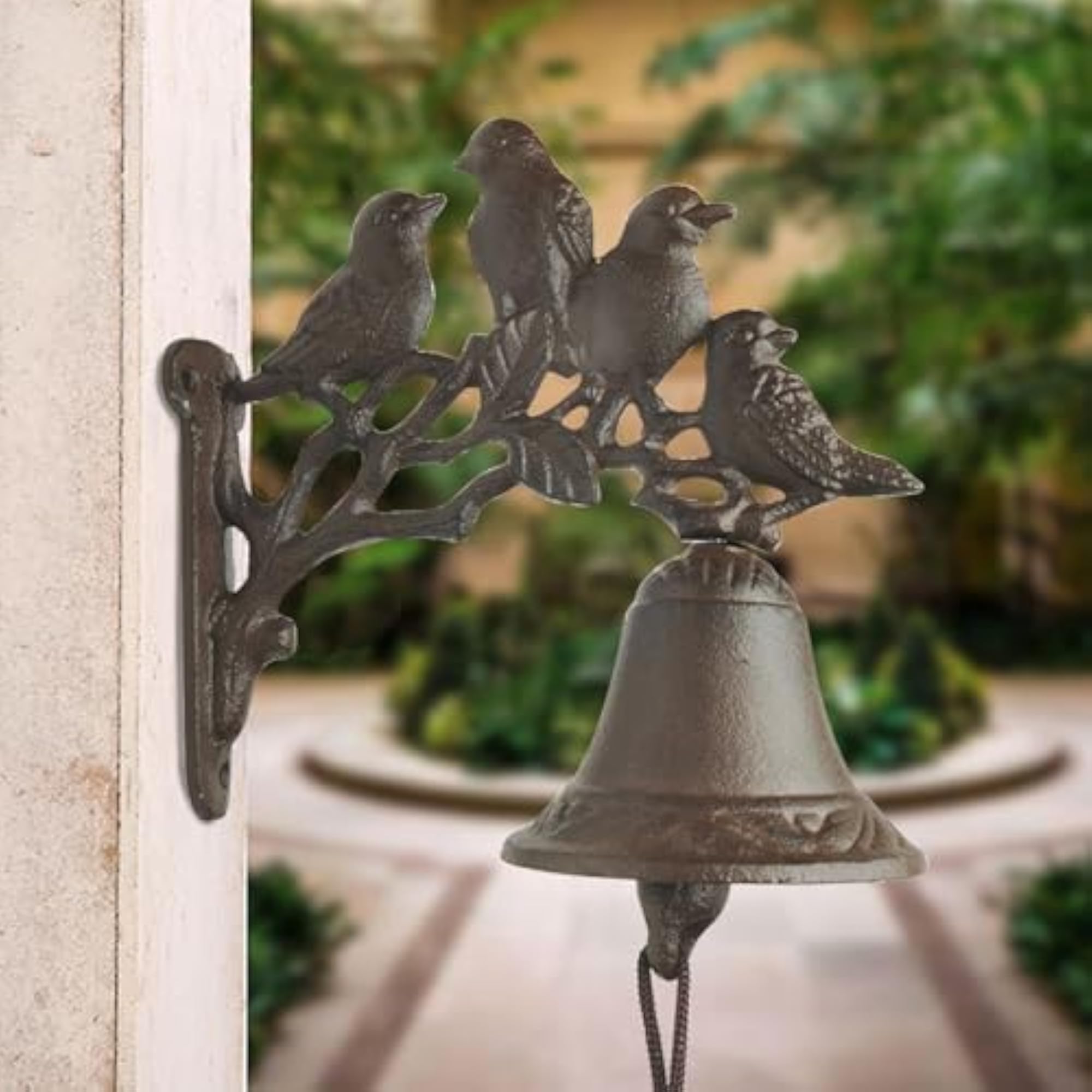Vintage Cast Iron Dinner Bell, Wall Mounted