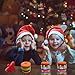 OCBTOW 2 Pack Hamburger Light Up Spinning Tops with Flashing LED Lights for Kids Boys Girls Christmas Toys Stocking Stuffers Gifts