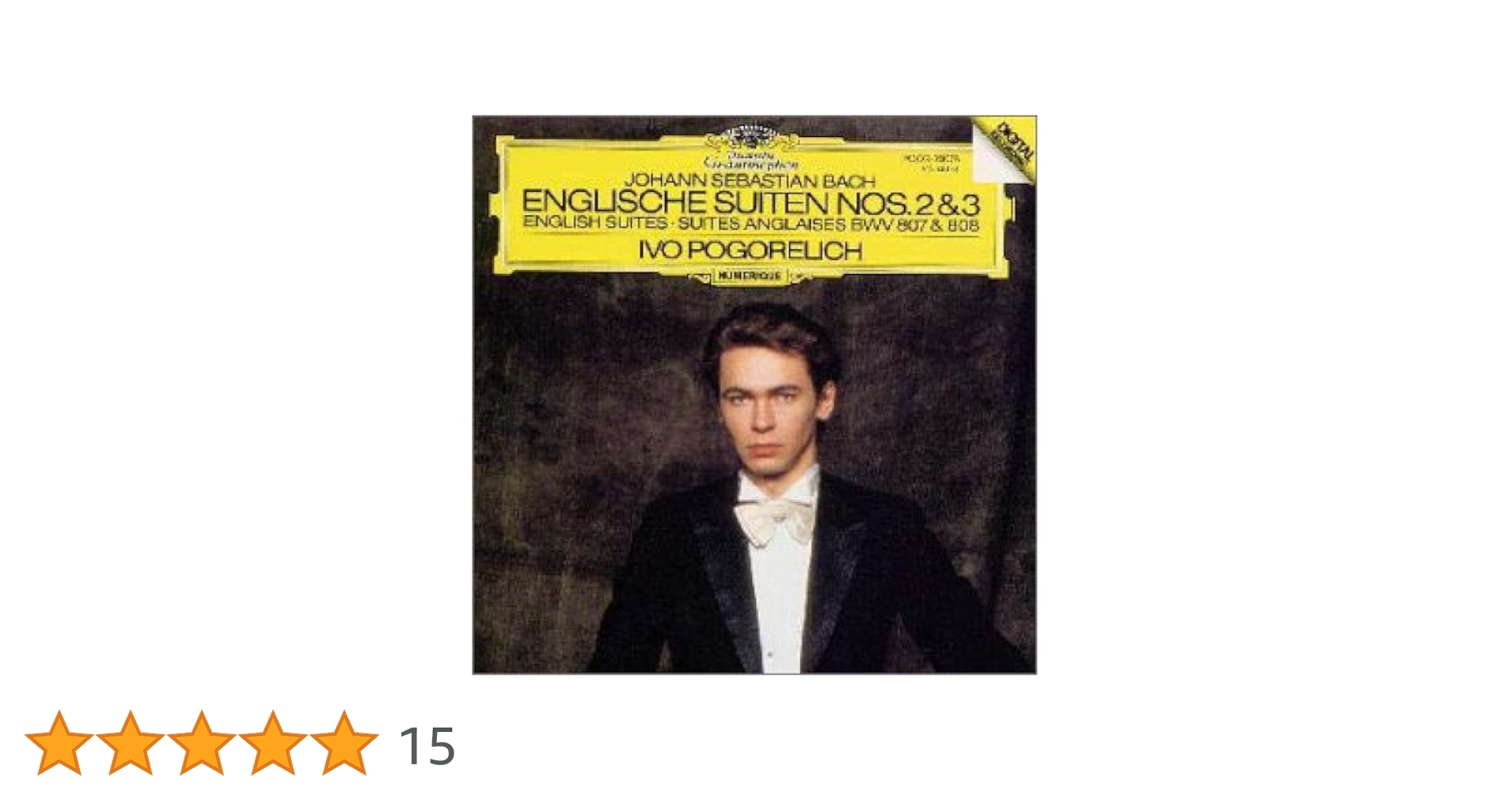 Amazon.co.jp: バッハ:イギリス組曲第2&3番: ミュージック