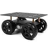 LewanSoul 4WD Robot Kit with Aluminum Alloy Frame, TT Motor and 60mm Mecanum Wheels, Smart Robot ...