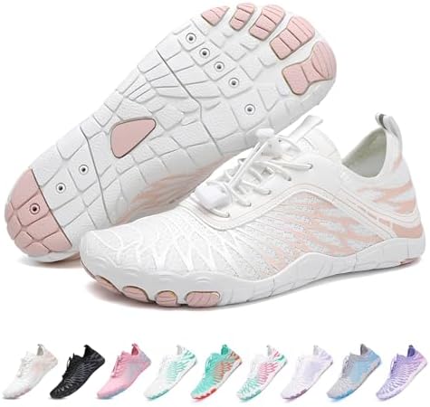 RUYI Unisex Barfuss Schuhe Damen Herren Barfußschuhe, Schnell Trocknend Badeschuhe, Weich Leicht Traillaufschuhe Fitnessschuhe mit rutschfest Sohle & Breiter Zehenbox