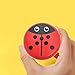 LALADEFIEE Wooden Ladybird Yo-Yo Ball Kids Toy for Hand-Eye Coordination Wrist Strength Training String Ball 1.88 Inch
