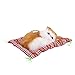 Giocattolo del Gatto che Dorme, Suono di Simulazione Ornamento del Gatti Addormentato Animale Collezione Bambole in Peluche Giocattoli Animali Farciti Carbone di Bamb?con Mat Regalo (Yellow+White)