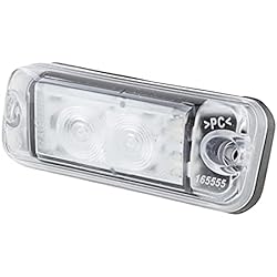 Cargador Frontal Liebherr HELLA 2PF 009 514-011 Luces de posición - LED - 24V - Montaje/Conexión roscada - Color de tulipa: transparente - Color LED: blanco - delante - Cant.: 1