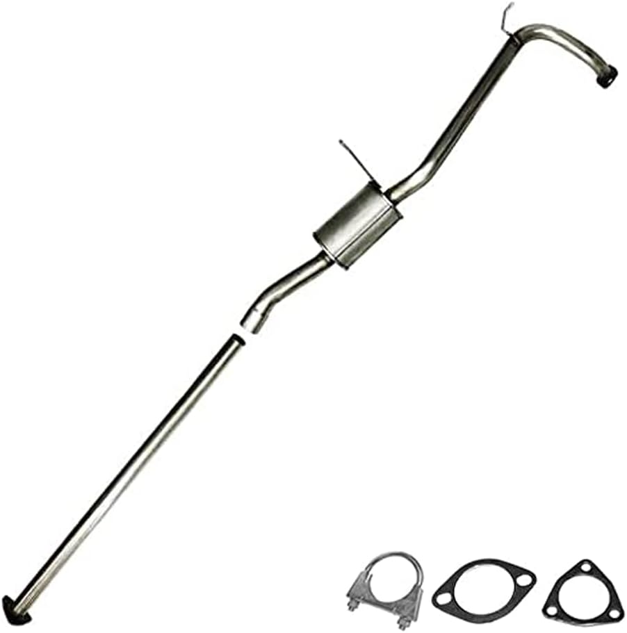 Tubo resonador de escape de acero inoxidable compatible con Accord Sedan 2.3L 1998-2002