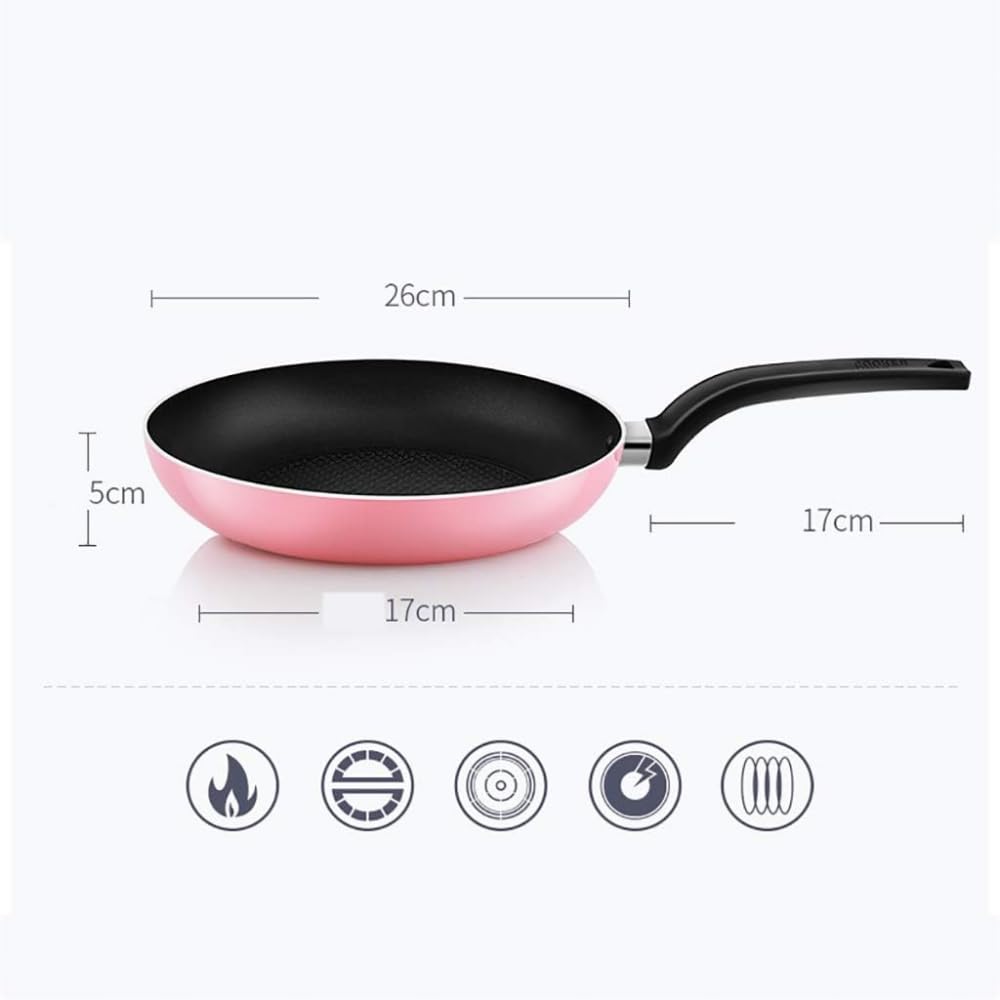 Casserole Poêle à Frire Poêle antiadhésive Poêle à Steak Petite marmite Omelette Cuisinière à Induction/cuisinière à gaz Universelle