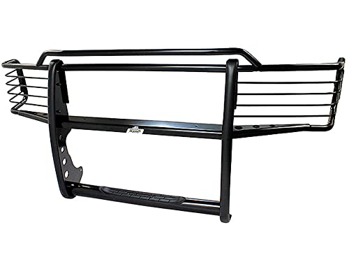 Image of Go Rhino 3000 Series Center Grill & Brush Guard | Mild Steel, Black | 3373MB | Fits 2017-2022 Ford F-250, F-350 Super Duty (Excludes Vehicles with Adaptive Cruise Control & Front Facing Camera)